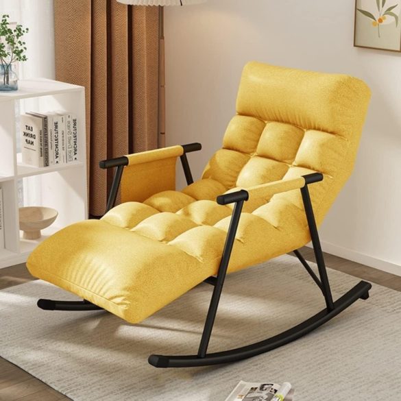 Hojdacie kreslo BeComfort 140x60x90cm žlté HS-Yellow